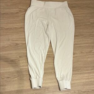 Danskin Cream Ribbed Soft and Cozy Pants